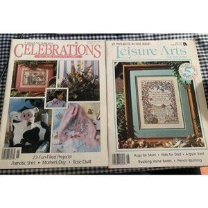 Leisure Arts 45 Cross Stitch Project Magazine Late Spring & June 1991
